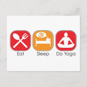 Eat Sleep Yoga Postcard