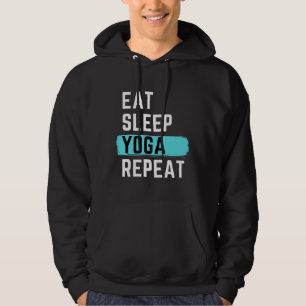 Eat Sleep Yoga Repeat 62 Hoodie