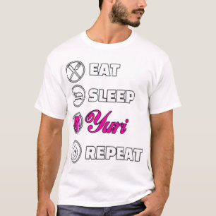 Eat sleep yuri repeat  T-Shirt