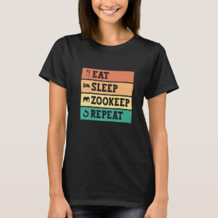 Eat Sleep Zookeep Repeat Zookeeper Zookeeping Safa T-Shirt