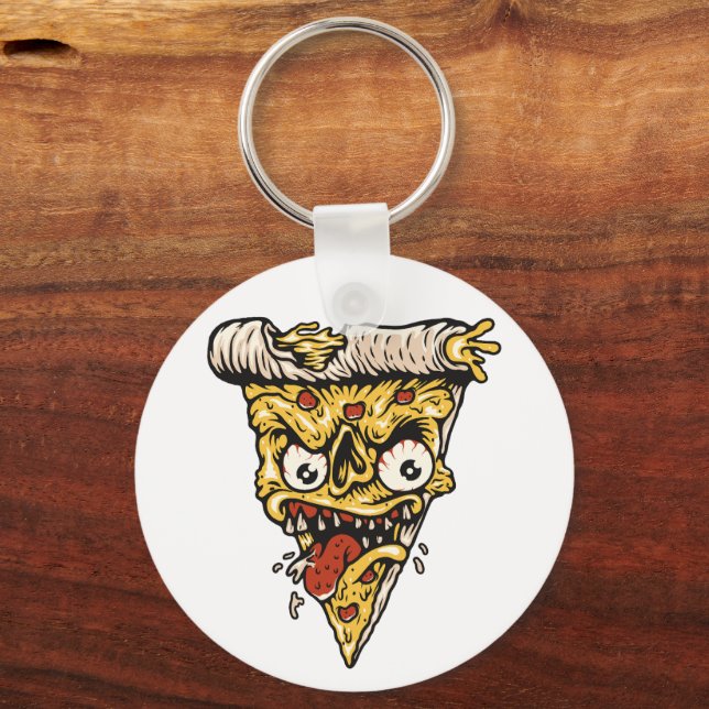 Eat That Pizza Keychain – Cheesy Fun On the Go! (Back)