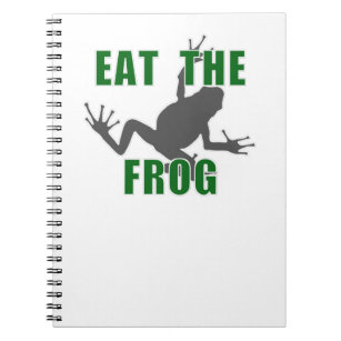 Eat The Frog - Entrepreneur Motivation Quote Notebook