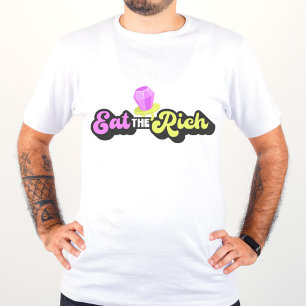 Eat The Rich 90's Diamond Ring Pop Funny Unisex T-Shirt