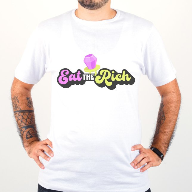 Eat The Rich 90's Diamond Ring Pop Funny Unisex T-Shirt (Creator Uploaded)