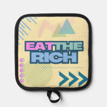 Eat the Rich 90s Style Oven Mitt