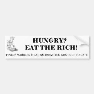 Eat The Rich Bumper Sticker