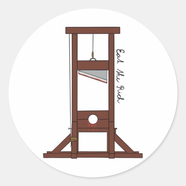 Eat The Rich  Classic Round Sticker (Front)