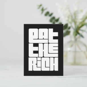 Eat the Rich - Funny Socialist Postcard