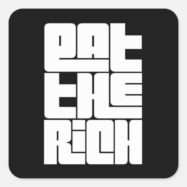 Eat the Rich - Funny Socialist  Square Sticker (Front)