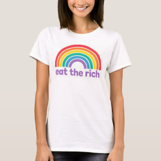 Eat The Rich Rainbow Retro T-Shirt