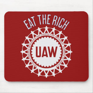 Eat the Rich UAW Strike Mouse Pad
