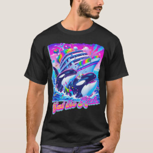Eat The Rich Whale 90S Orca Funny Whale Animal T-Shirt