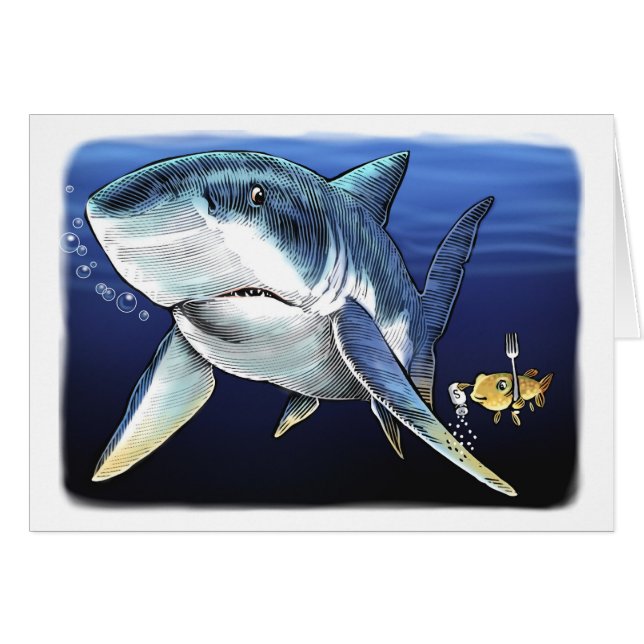 Eat the Shark Card (Front Horizontal)