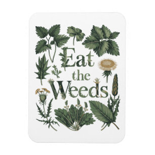 Eat the Weeds – Foraging Wild Edibles Art Magnet