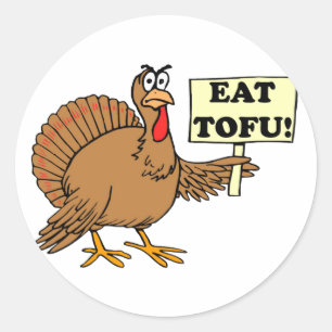 Eat Tofu Classic Round Sticker