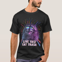 Eat Trash Racoon Panda Rave Old School Pilot Sung