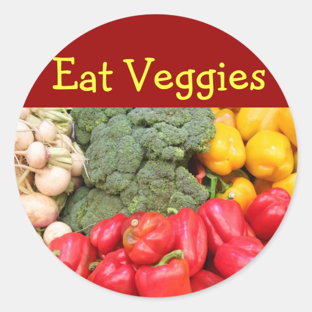 Eat Veggie stickers (Front)