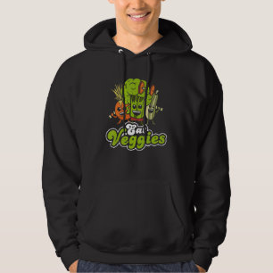 Eat Veggies Broccoli Pickle Vegan Food Lover Veget Hoodie
