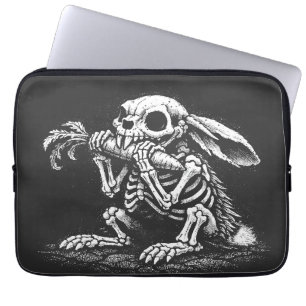 Eat Veggies – Dead Rabbit by BurnsInHell Laptop Sleeve
