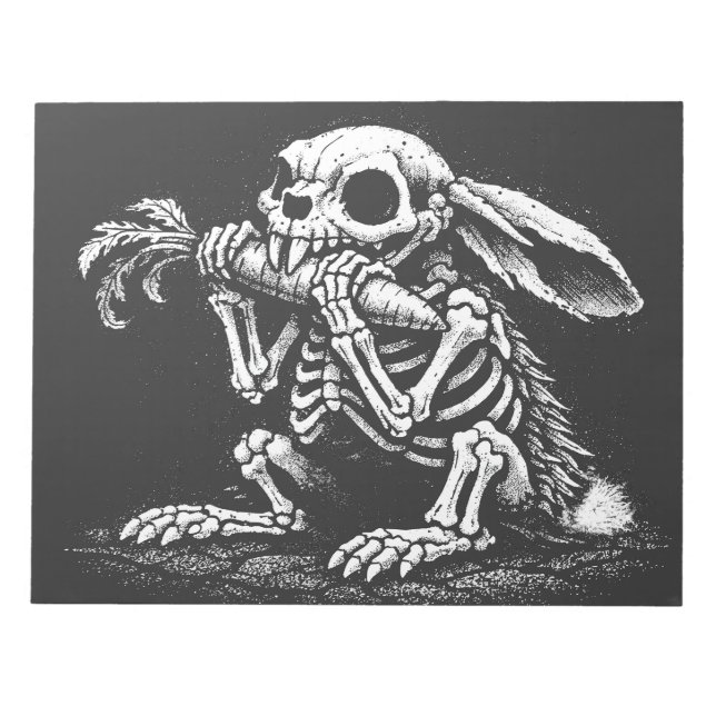 Eat Veggies   – Dead Rabbit by BurnsInHell Notepad (Front)