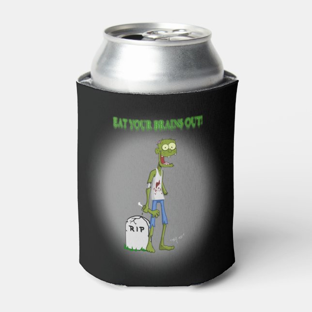 Eat Your Brains Out Can Cooler (Can Front)