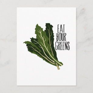Eat Your Greens Postcard