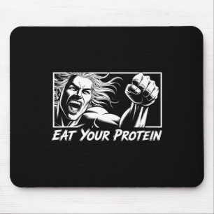 Eat Your Protein Anime Gym Manga Bodybuilding Fitn Mouse Pad