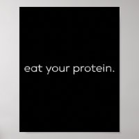 Eat Your Protein Gym Quote Bodybuilding Workout Mo