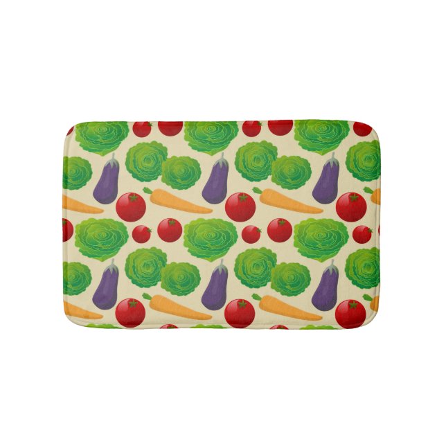 Eat Your Vegetables Bath Mat (Front)
