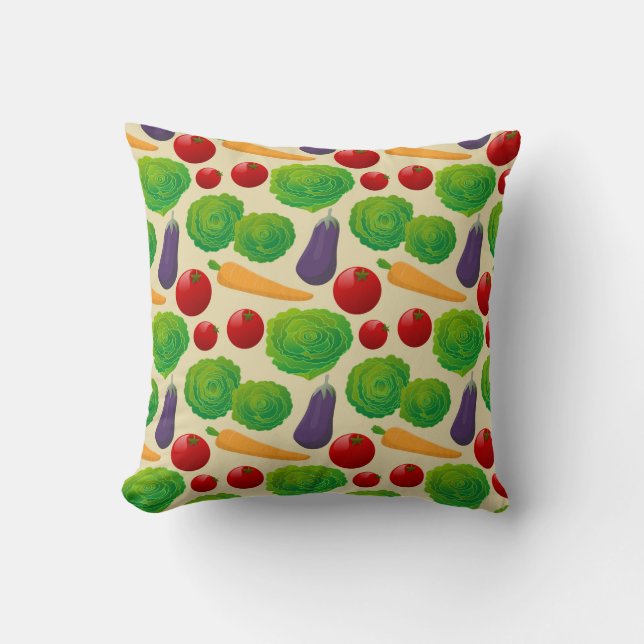 Eat Your Vegetables Cushion (Front)