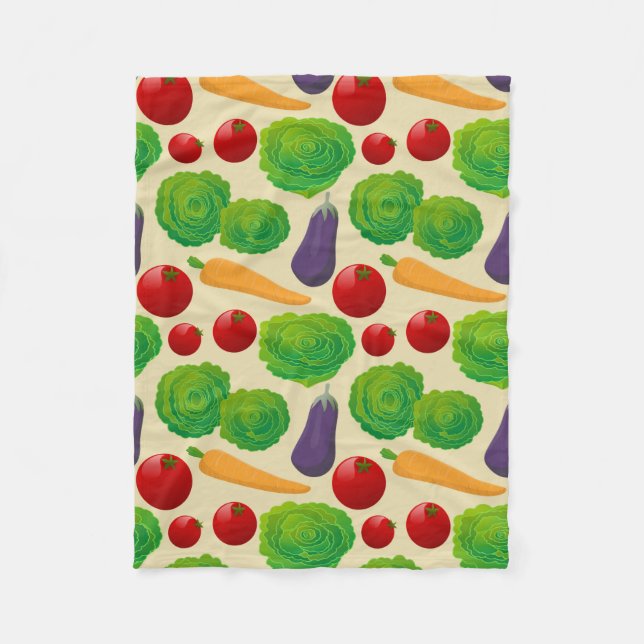 Eat Your Vegetables Fleece Blanket (Front)