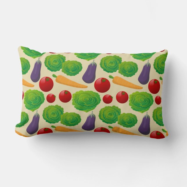 Eat Your Vegetables Lumbar Cushion (Front)