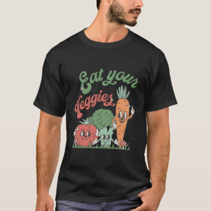 Eat Your Veggies Farmers Market Vegan Vegetarian V T-Shirt