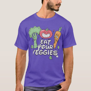 Eat Your Veggies Funny Vegetarian T-Shirt