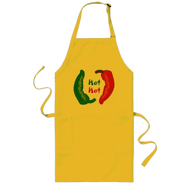 Eat Your Veggies Hot Chilli Jalapeño Peppers Apron (Front)