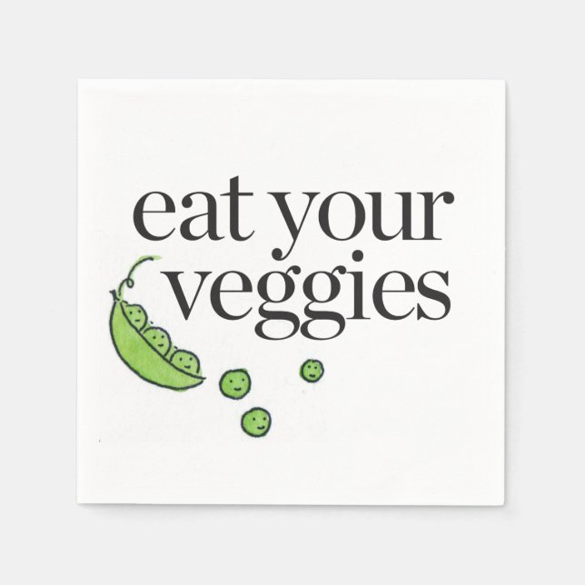 Eat Your Veggies Napkin (Front)
