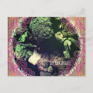 Eat Your Veggies Postcard