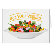 Eat Your Veggies Quote fresh salad mix bowl