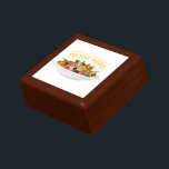 Eat Your Veggies Quote fresh salad mix bowl Gift Box<br><div class="desc">Plate full of vegetables and quote</div>