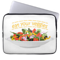 Eat Your Veggies Quote fresh salad mix bowl