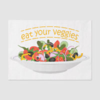 Eat Your Veggies Quote fresh salad mix bowl