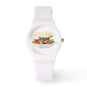 Eat Your Veggies Quote fresh salad mix bowl Watch