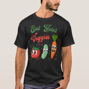 Eat Your Veggies Retro Vegan Farmers Market Vegeta T-Shirt