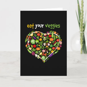 Eat Your Veggies Vegan Vegan Vegetables Card