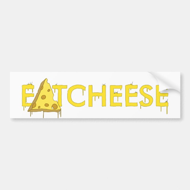 eatcheese bumper sticker (Front)