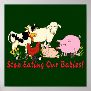 Eating Animal Babies Poster