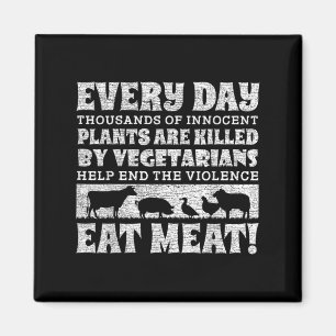 Eating Animals Is Weird Shirt World Vegan Day Plan Magnet