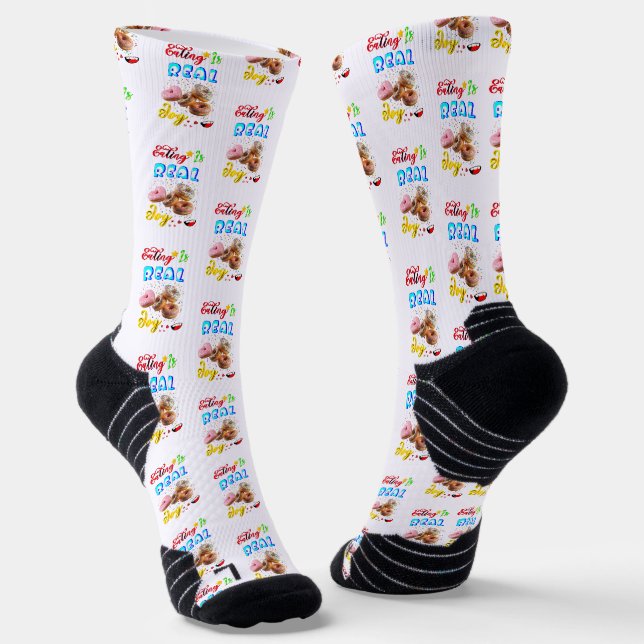 Eating Athletic Is Real Joy Socks (Angled)
