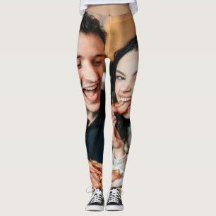 Eating Bacon Photo Customize Personalize Leggings