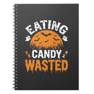 Eating Candy Wasted Halloween Design_1 Notebook